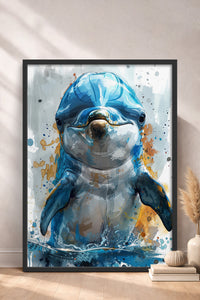 HOMEPACK Sevimli Dolphin Tablo  BEK-8545