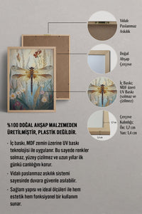 HOMEPACK Kır Çiçekleri ve Yusufçuk Tablo  BEK-8549
