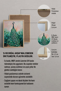 HOMEPACK Zarif Tavus Kuşu Tablo  BEK-8513