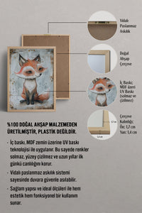 HOMEPACK Sevimli Tilki Surat Tablo  BEK-8556