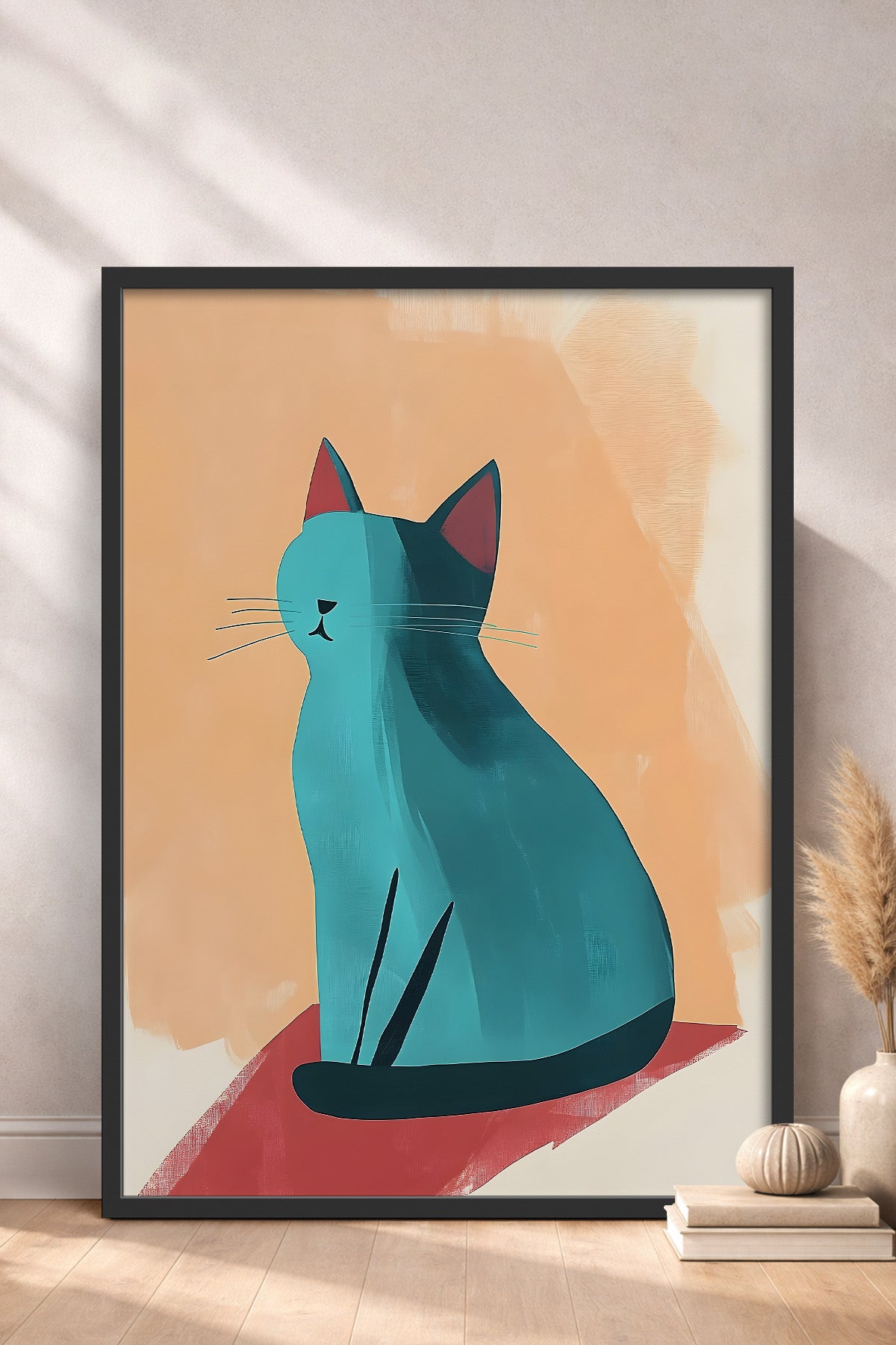 HOMEPACK Tatlı Modern Kedi Tablo  BEK-8514