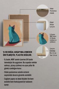 HOMEPACK Tatlı Modern Kedi Tablo  BEK-8514