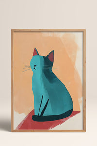 HOMEPACK Tatlı Modern Kedi Tablo  BEK-8514