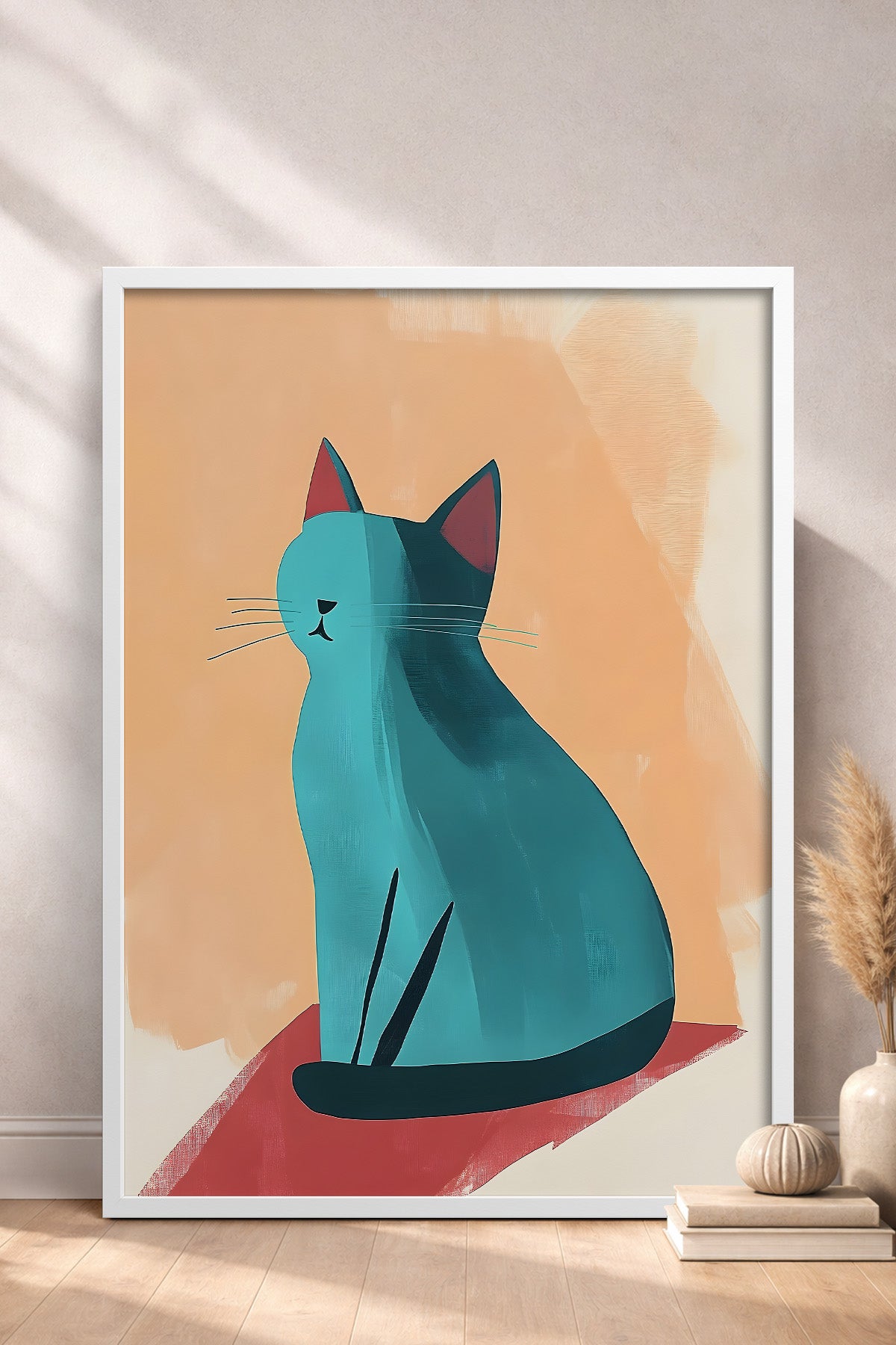 HOMEPACK Tatlı Modern Kedi Tablo  BEK-8514