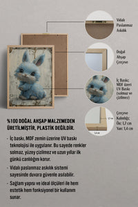 HOMEPACK Mavi Minik Tavşan Tablo  BEK-8560