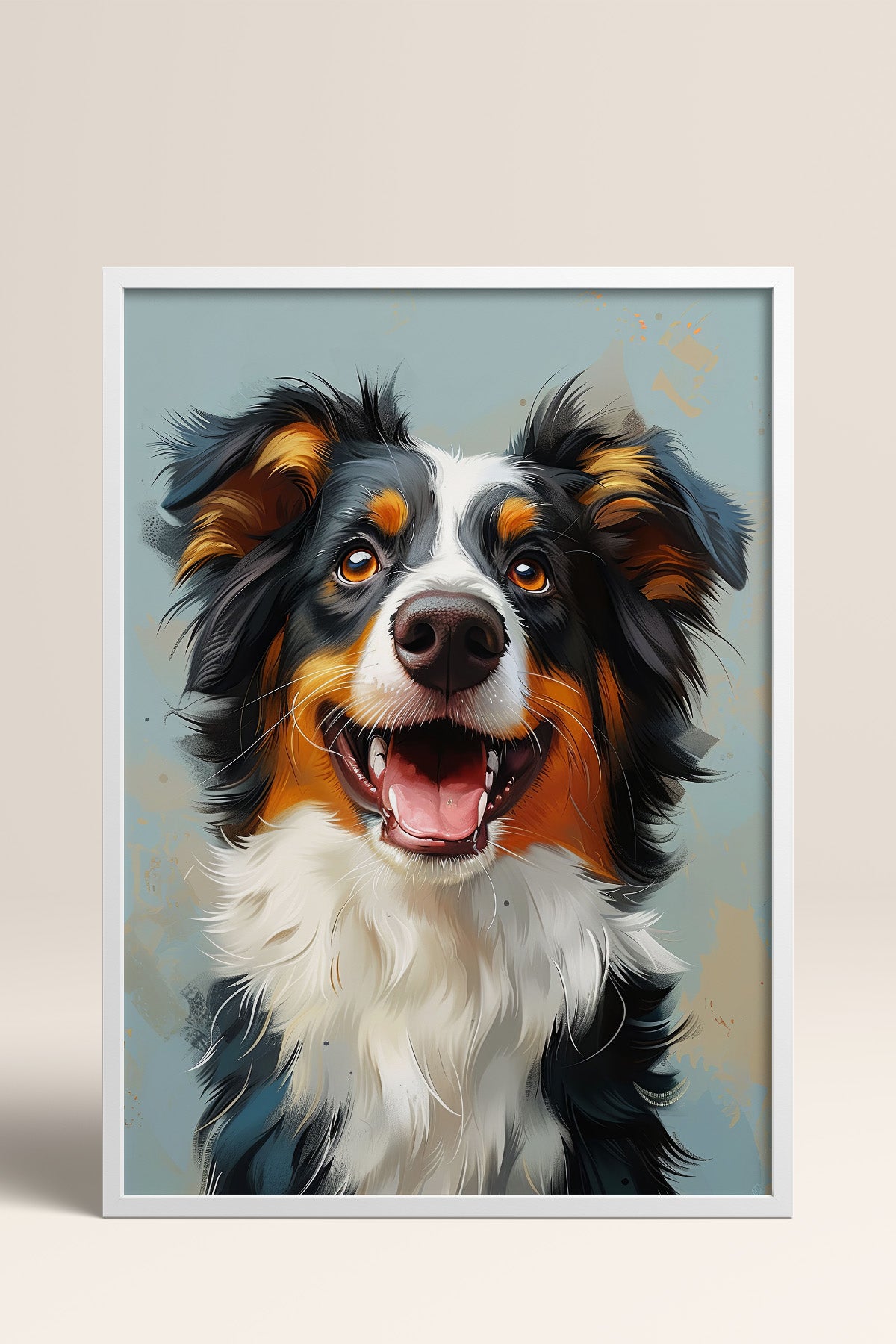 HOMEPACK Sevimli Border Collie Tablo  BEK-8564