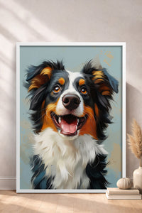 HOMEPACK Sevimli Border Collie Tablo  BEK-8564