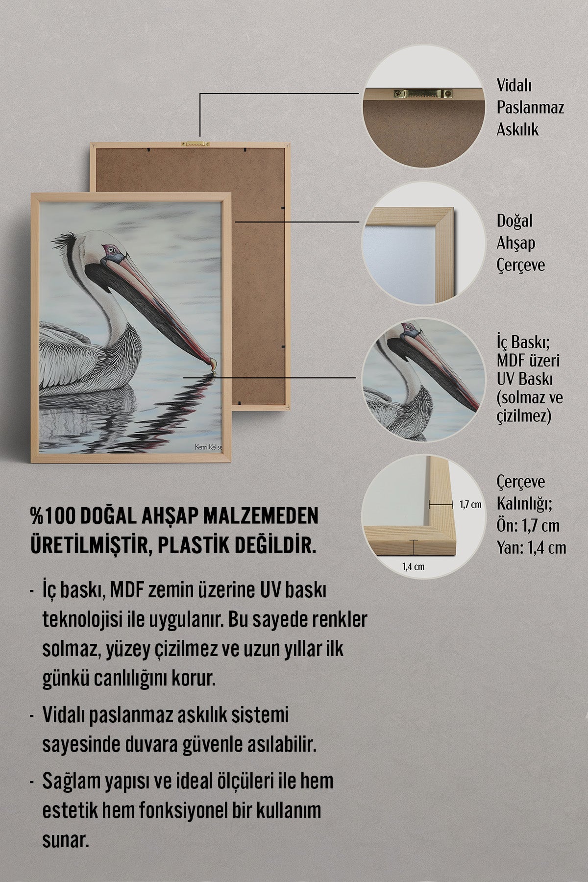 HOMEPACK Sessiz Göl Dostu Tablo  BEK-8566