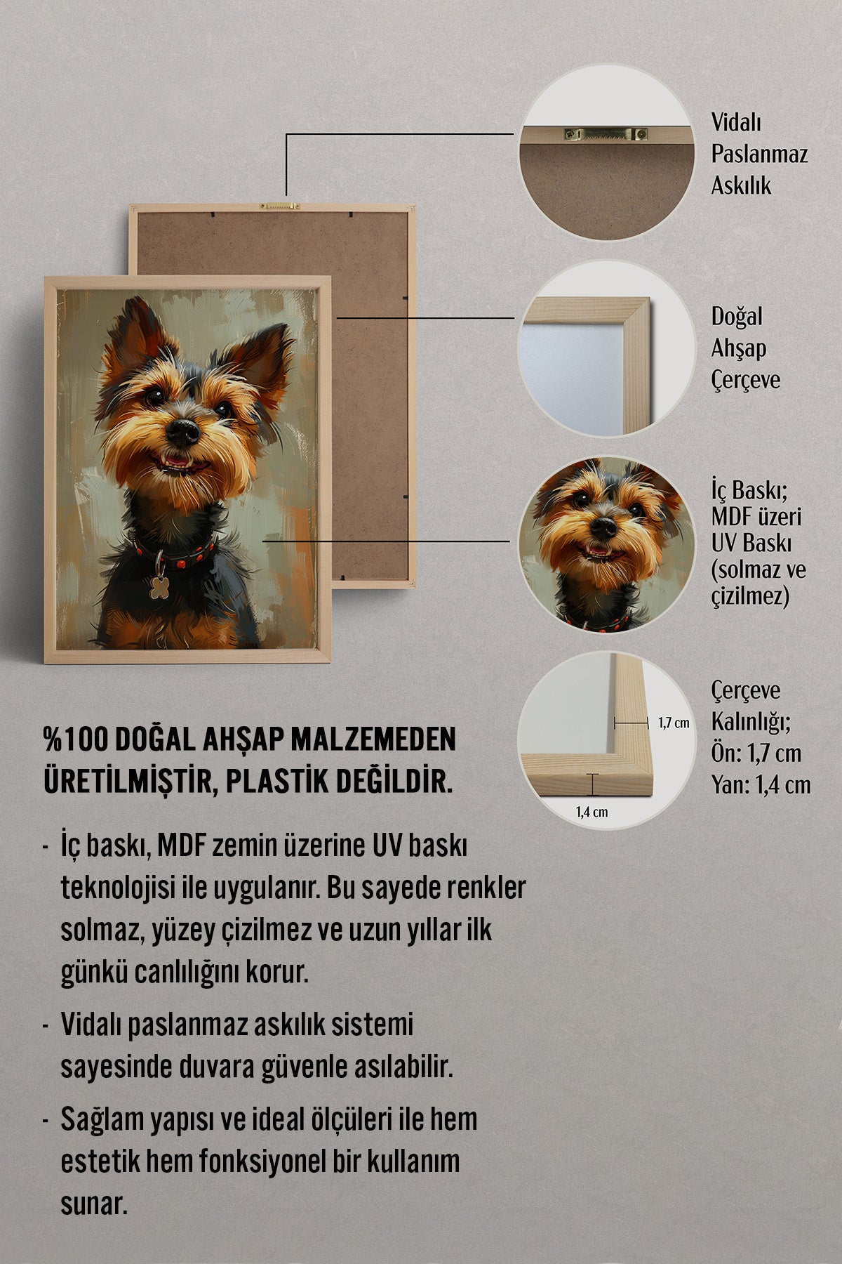 HOMEPACK Minik Köpek Neşesi Tablo  BEK-8567