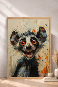 HOMEPACK Çılgın Lemur Gecesi Tablo  BEK-8569