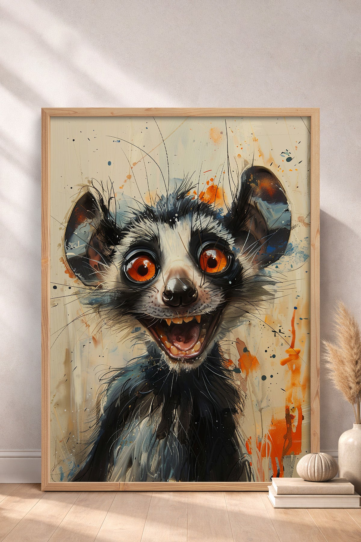 HOMEPACK Çılgın Lemur Gecesi Tablo  BEK-8569