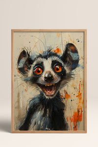 HOMEPACK Çılgın Lemur Gecesi Tablo  BEK-8569