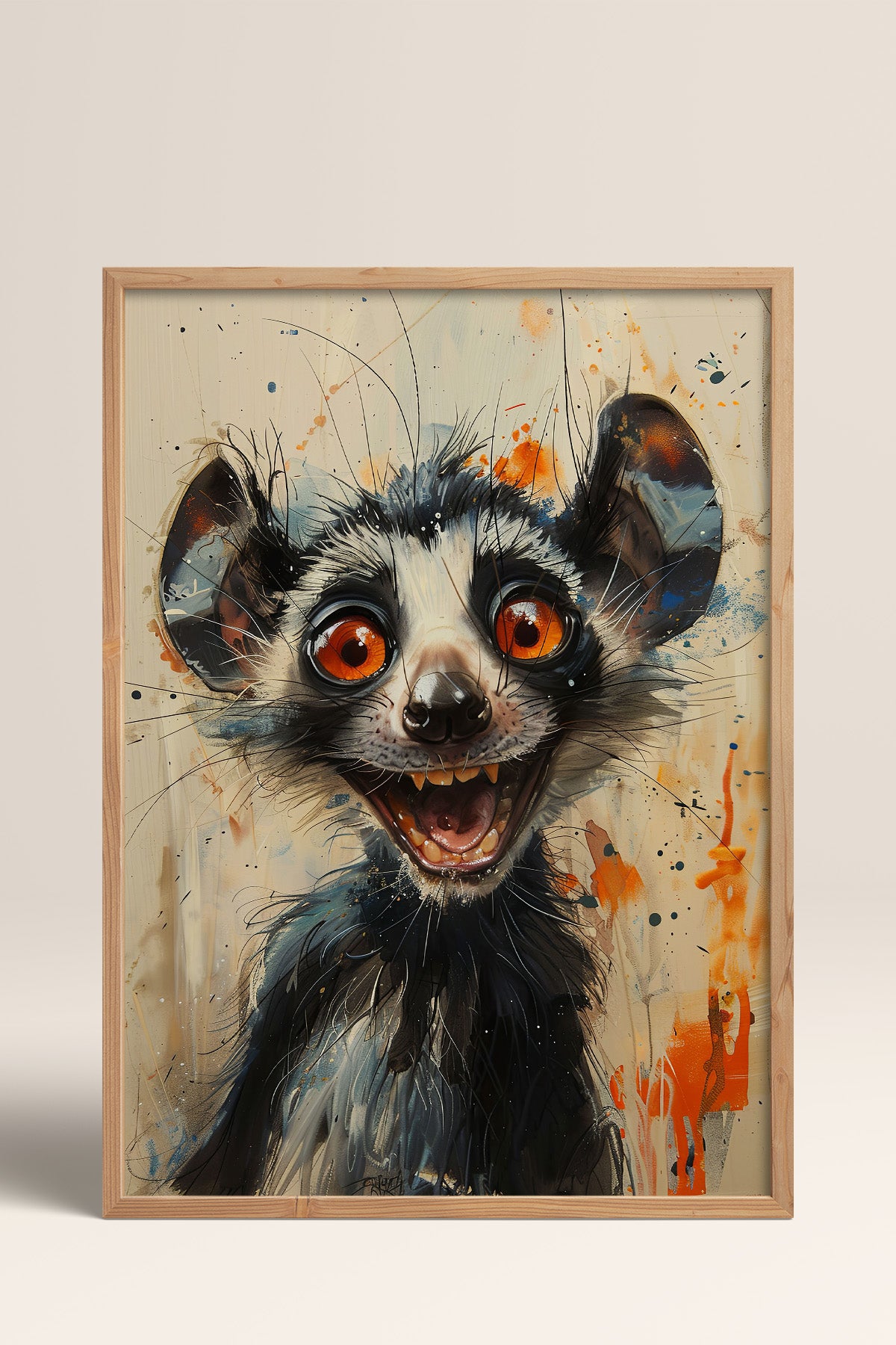 HOMEPACK Çılgın Lemur Gecesi Tablo  BEK-8569