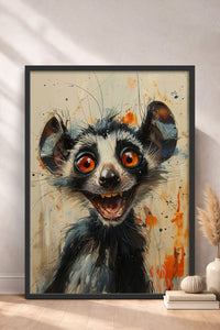 HOMEPACK Çılgın Lemur Gecesi Tablo  BEK-8569