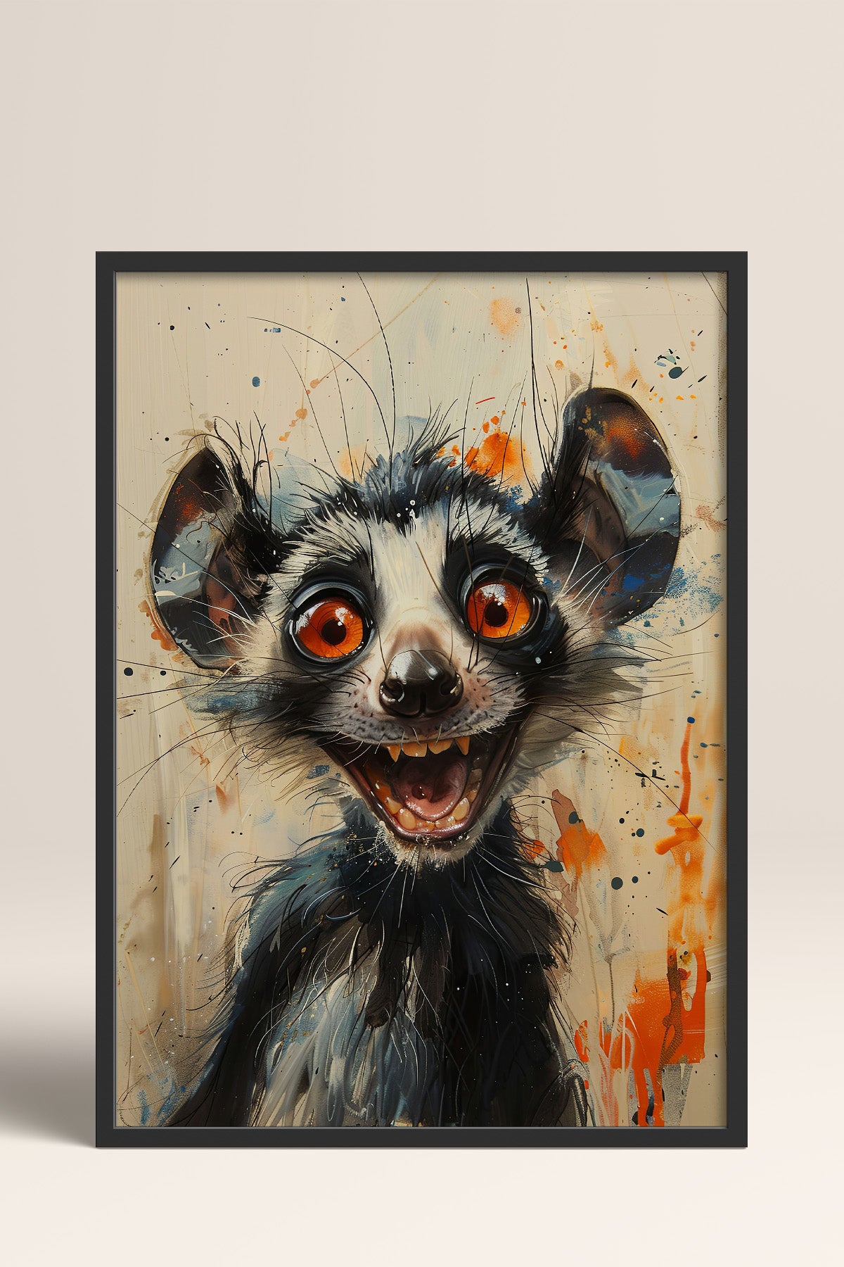 HOMEPACK Çılgın Lemur Gecesi Tablo  BEK-8569
