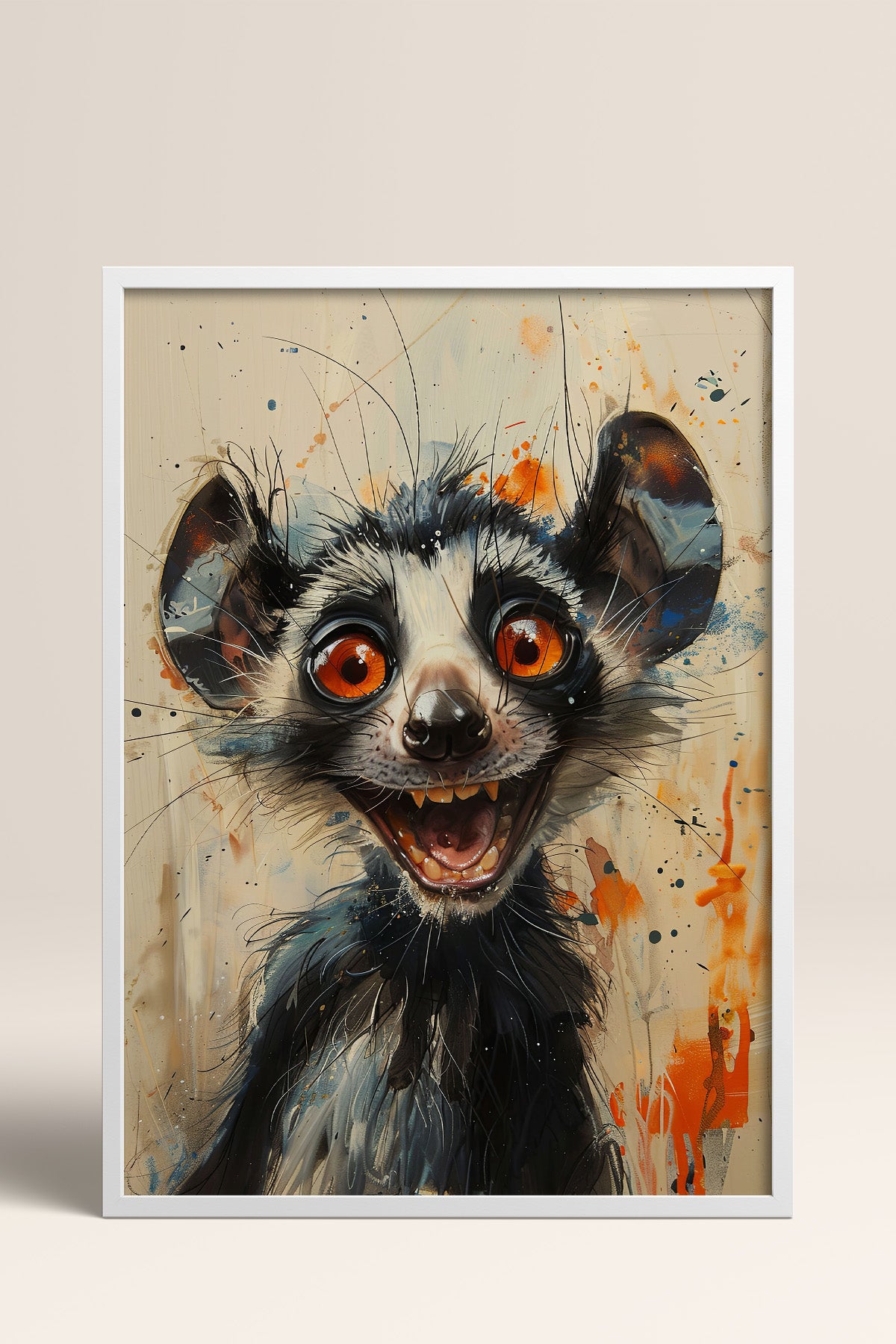 HOMEPACK Çılgın Lemur Gecesi Tablo  BEK-8569