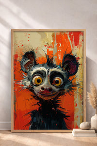 HOMEPACK Uykusuz Lemur Tablo  BEK-8570