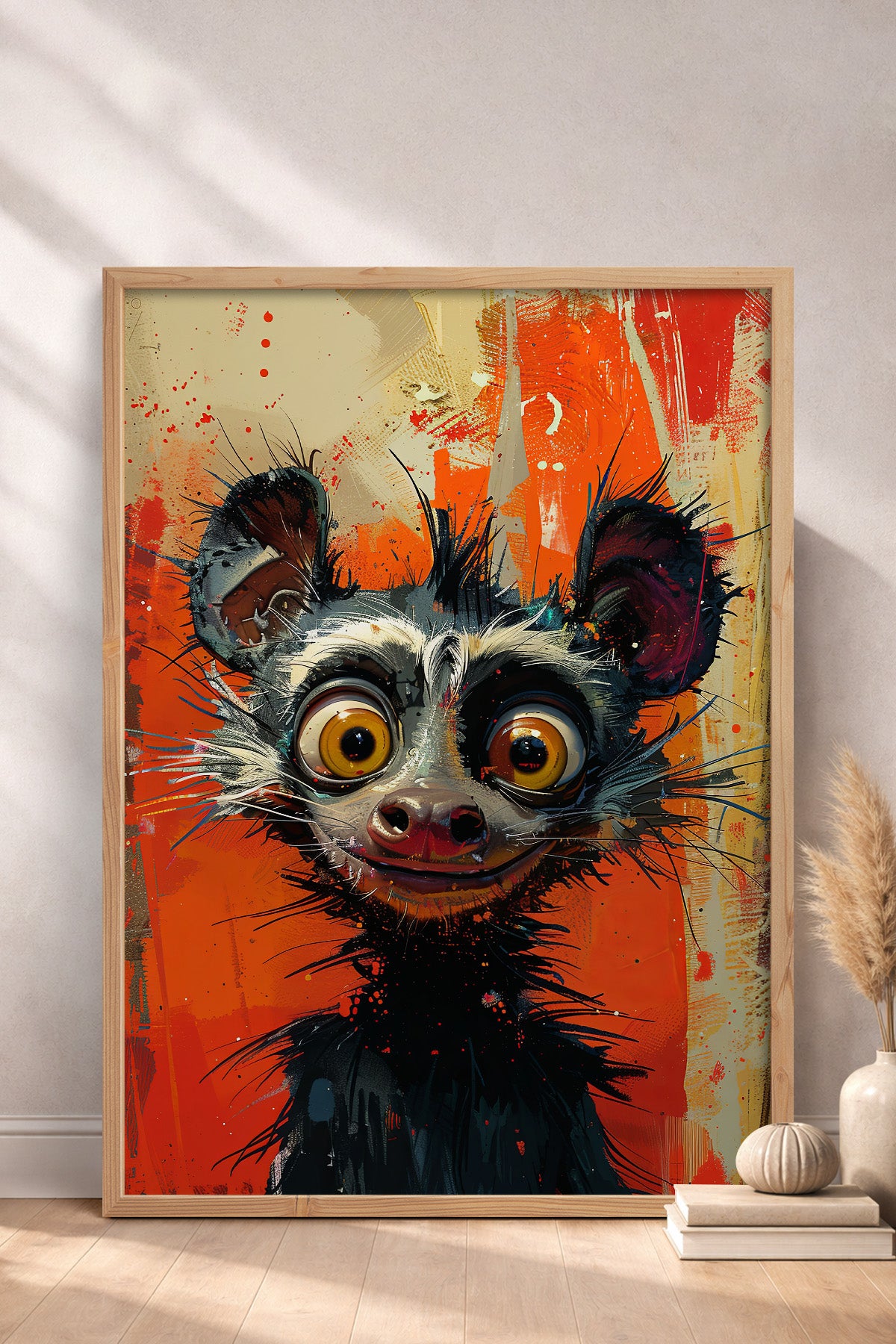 HOMEPACK Uykusuz Lemur Tablo  BEK-8570