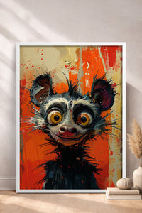 HOMEPACK Uykusuz Lemur Tablo  BEK-8570