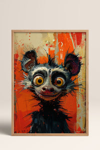 HOMEPACK Uykusuz Lemur Tablo  BEK-8570