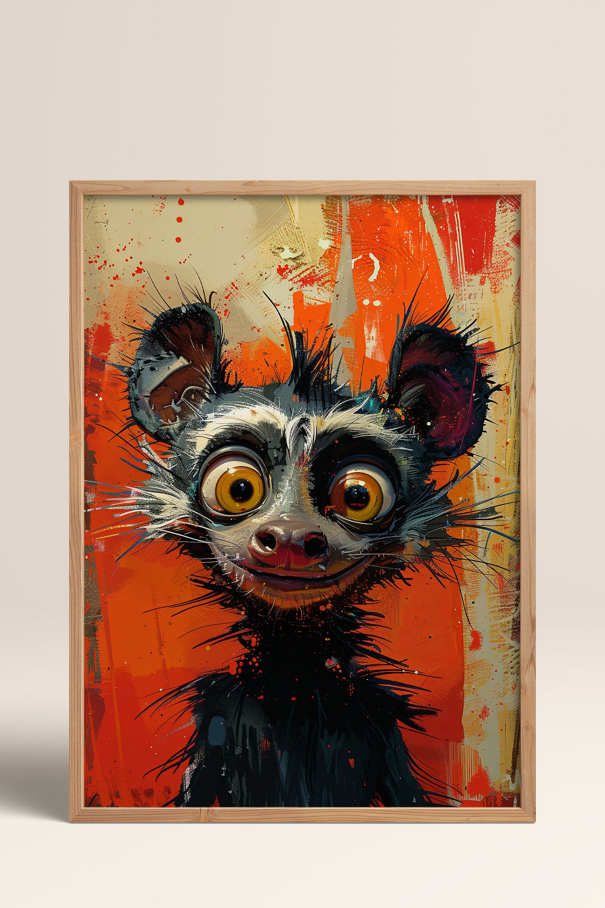 HOMEPACK Uykusuz Lemur Tablo  BEK-8570