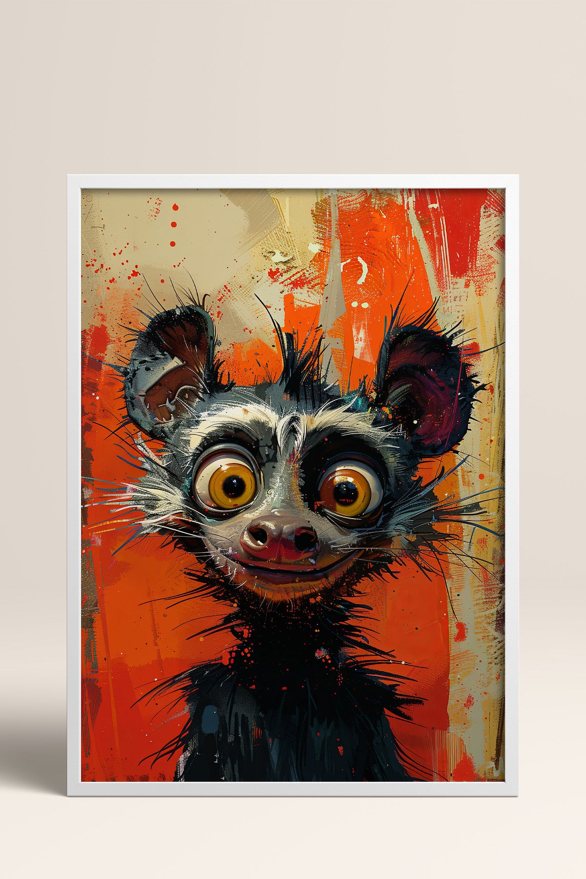 HOMEPACK Uykusuz Lemur Tablo  BEK-8570