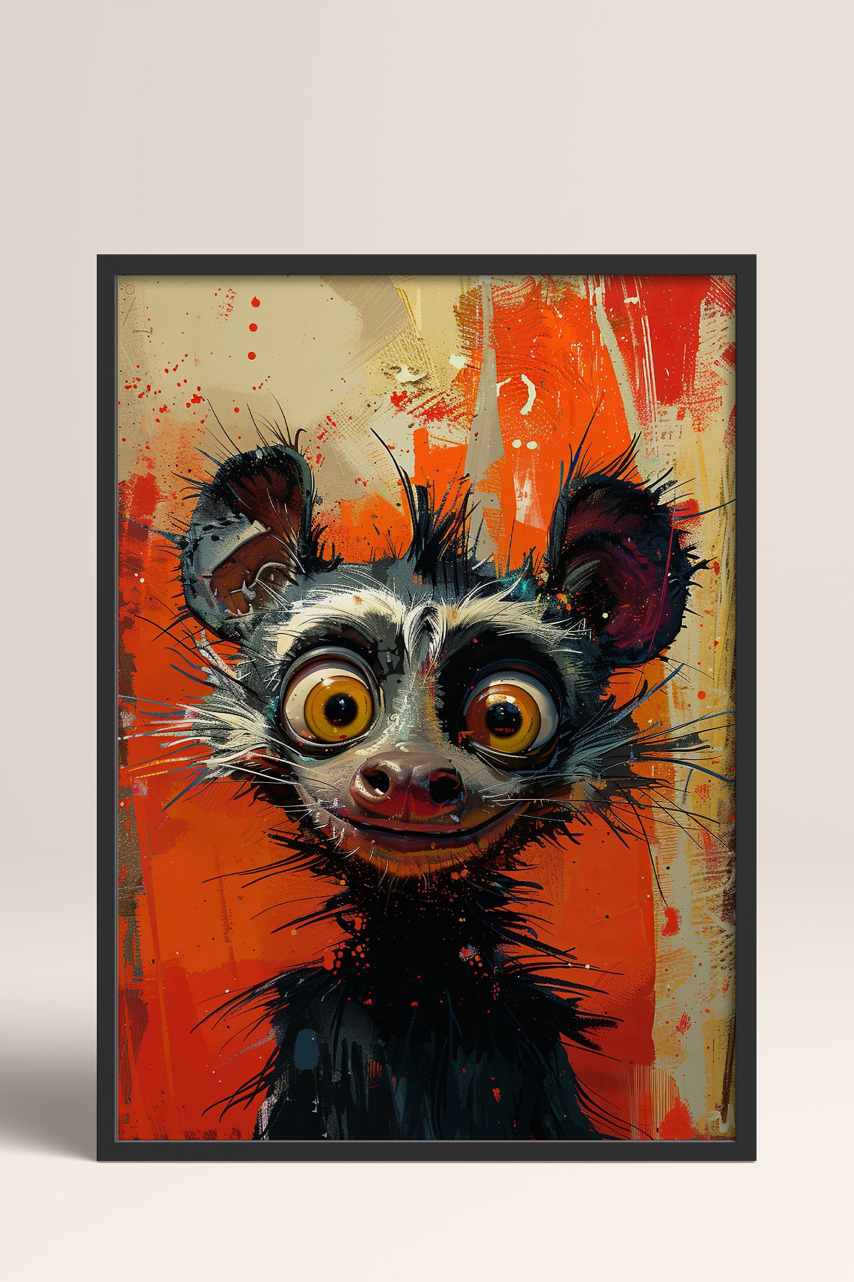 HOMEPACK Uykusuz Lemur Tablo  BEK-8570