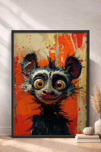 HOMEPACK Uykusuz Lemur Tablo  BEK-8570