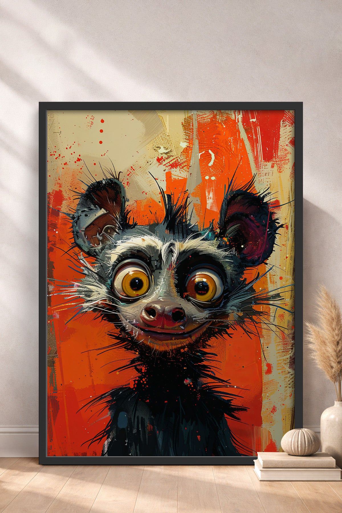 HOMEPACK Uykusuz Lemur Tablo  BEK-8570