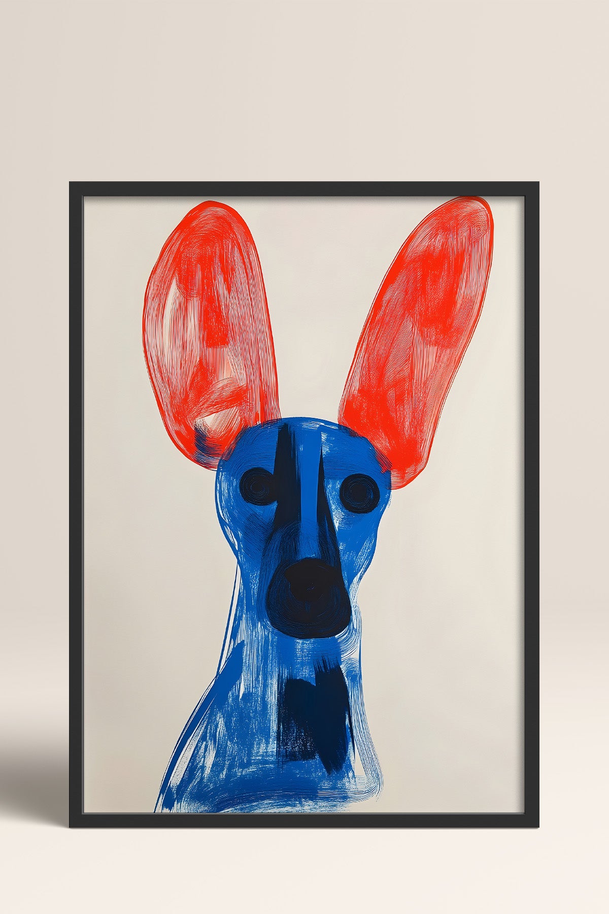 HOMEPACK Fırça İzli Köpek Tablo  BEK-8572