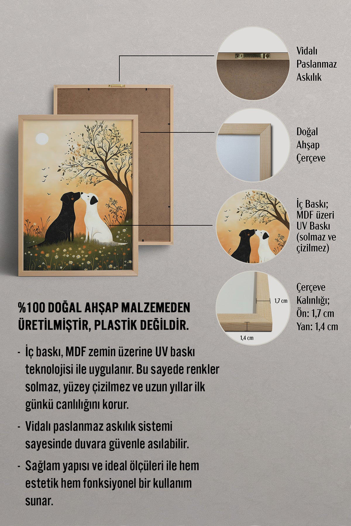 HOMEPACK Sevgi Dolu Patiler Tablo  BEK-8573