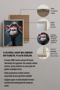 HOMEPACK Şaşkın Maymun Tablo  BEK-8575