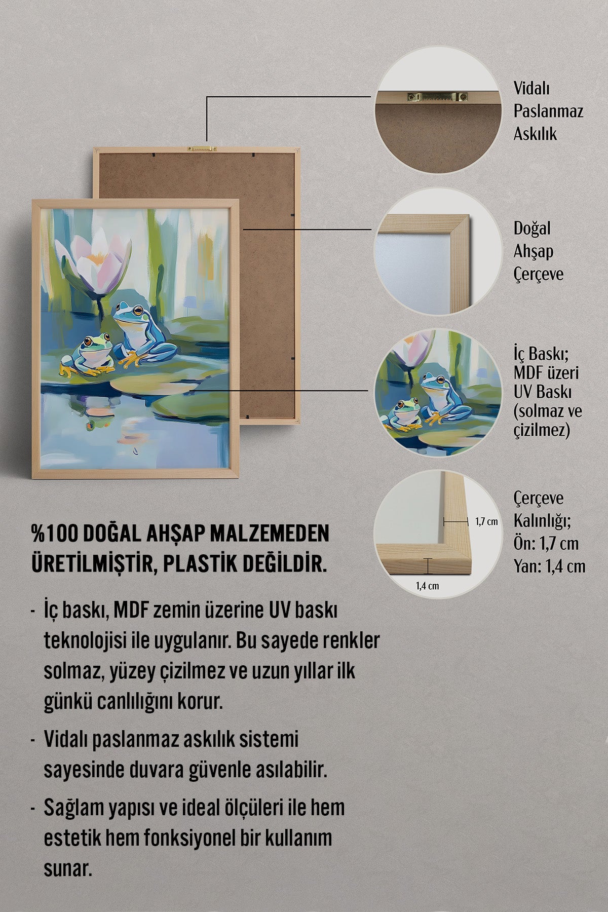 HOMEPACK Tatlı Gölet Arkadaşları Tablo  BEK-8516