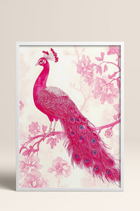 HOMEPACK Pembe Tavus Kuşunun Zarafeti Tablo  BEK-8583