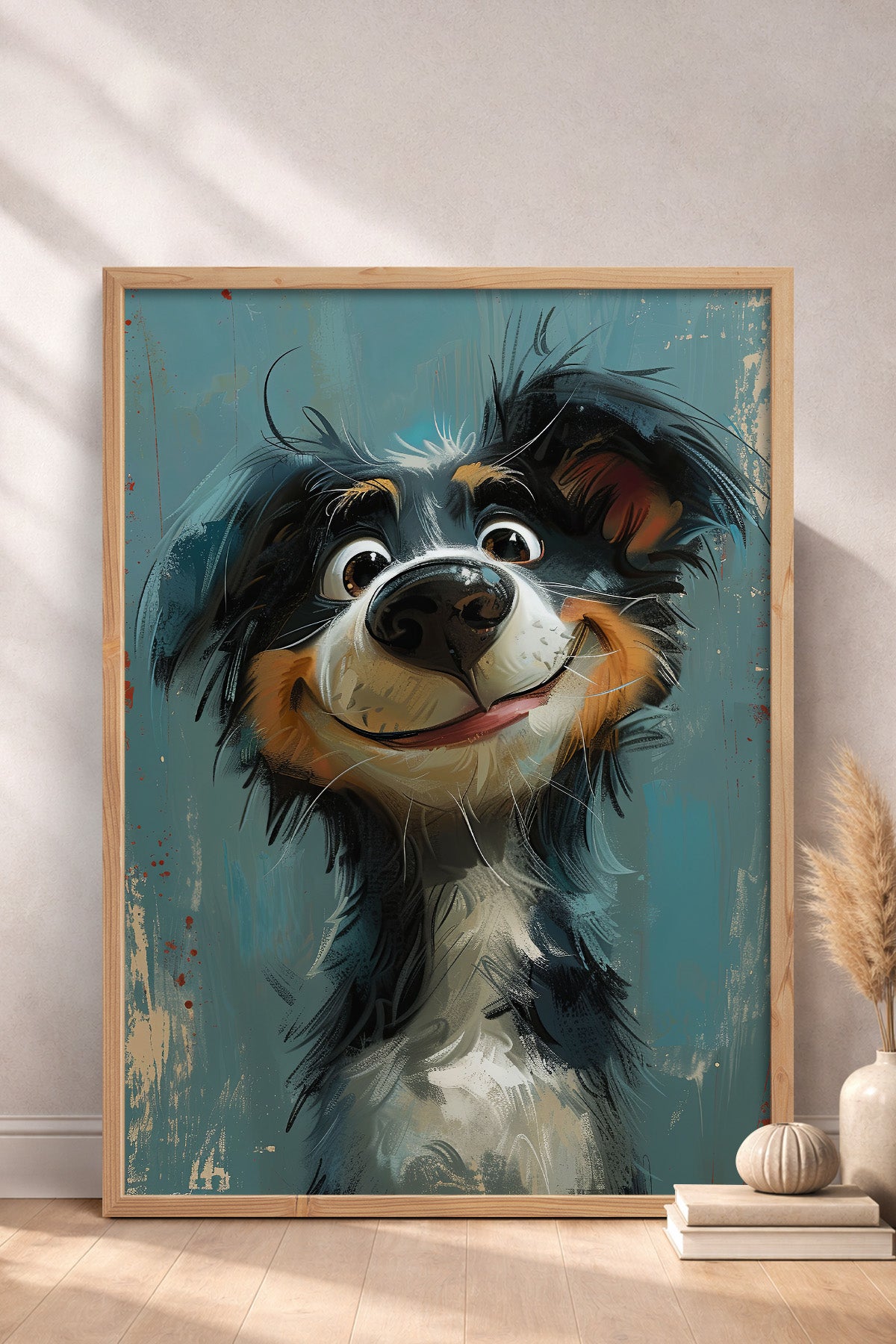 HOMEPACK Border Collie’nin Neşesi Tablo  BEK-8584