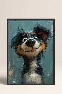 HOMEPACK Border Collie’nin Neşesi Tablo  BEK-8584