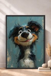 HOMEPACK Border Collie’nin Neşesi Tablo  BEK-8584