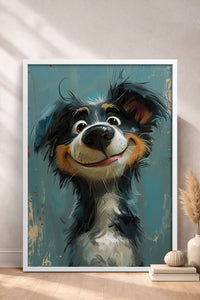 HOMEPACK Border Collie’nin Neşesi Tablo  BEK-8584