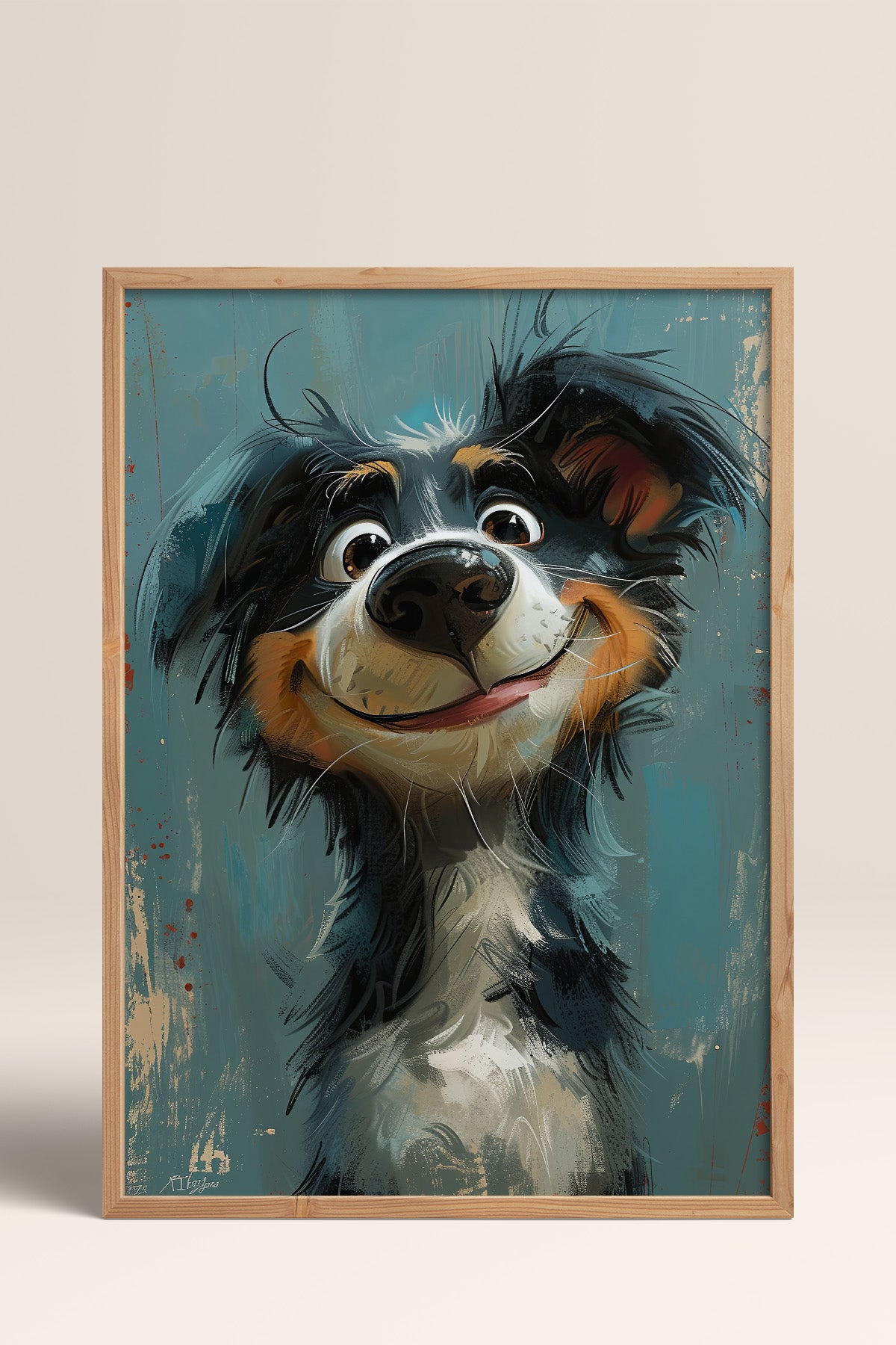 HOMEPACK Border Collie’nin Neşesi Tablo  BEK-8584
