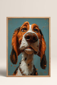HOMEPACK Düşünceli Basset Hound Tablo  BEK-8587