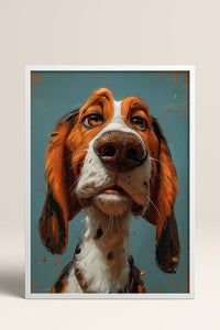 HOMEPACK Düşünceli Basset Hound Tablo  BEK-8587
