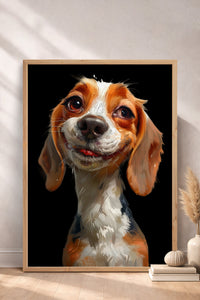 HOMEPACK Tatlı Beagle Bakışı Tablo  BEK-8589