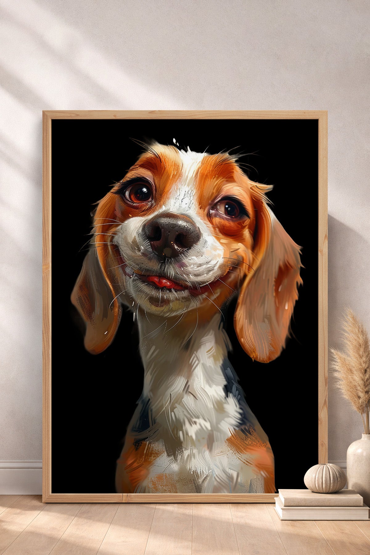 HOMEPACK Tatlı Beagle Bakışı Tablo  BEK-8589