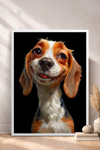 HOMEPACK Tatlı Beagle Bakışı Tablo  BEK-8589