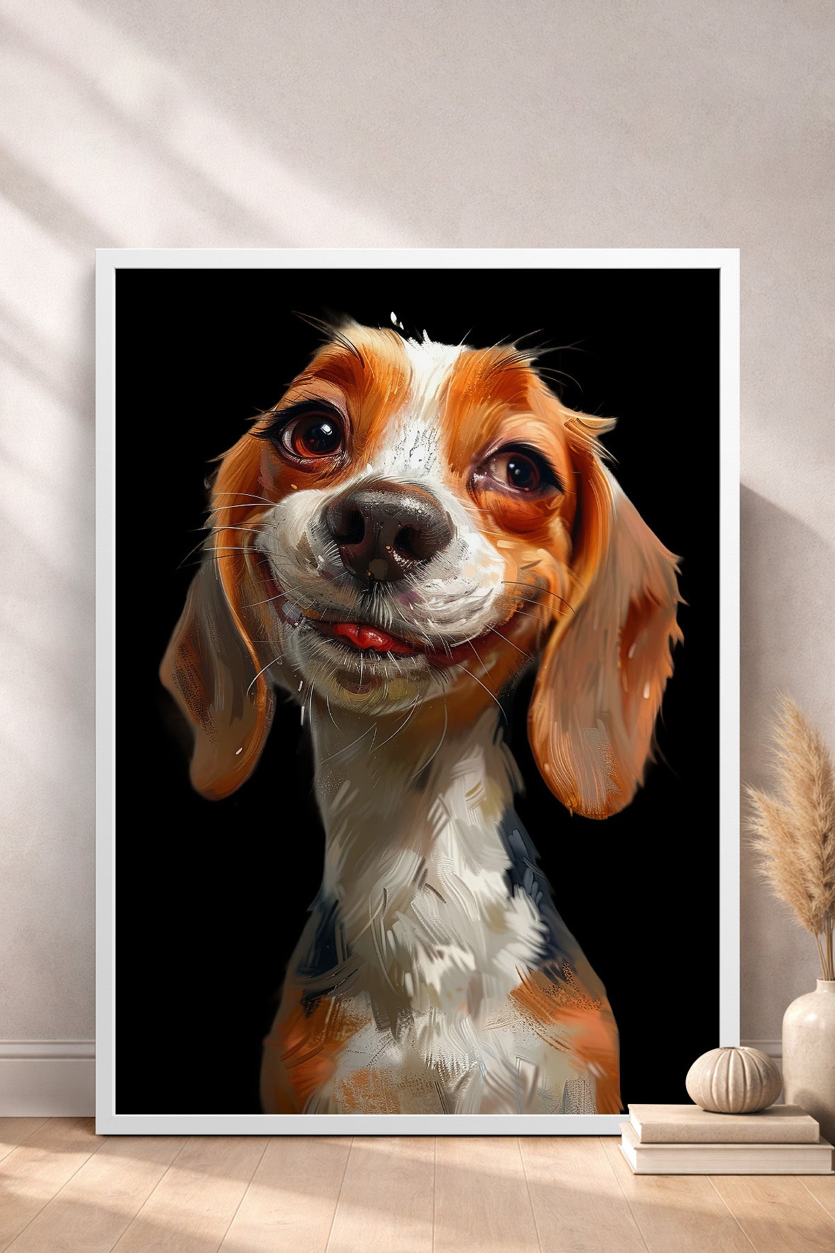 HOMEPACK Tatlı Beagle Bakışı Tablo  BEK-8589