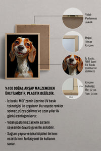 HOMEPACK Tatlı Beagle Bakışı Tablo  BEK-8589