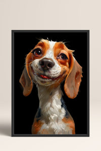 HOMEPACK Tatlı Beagle Bakışı Tablo  BEK-8589