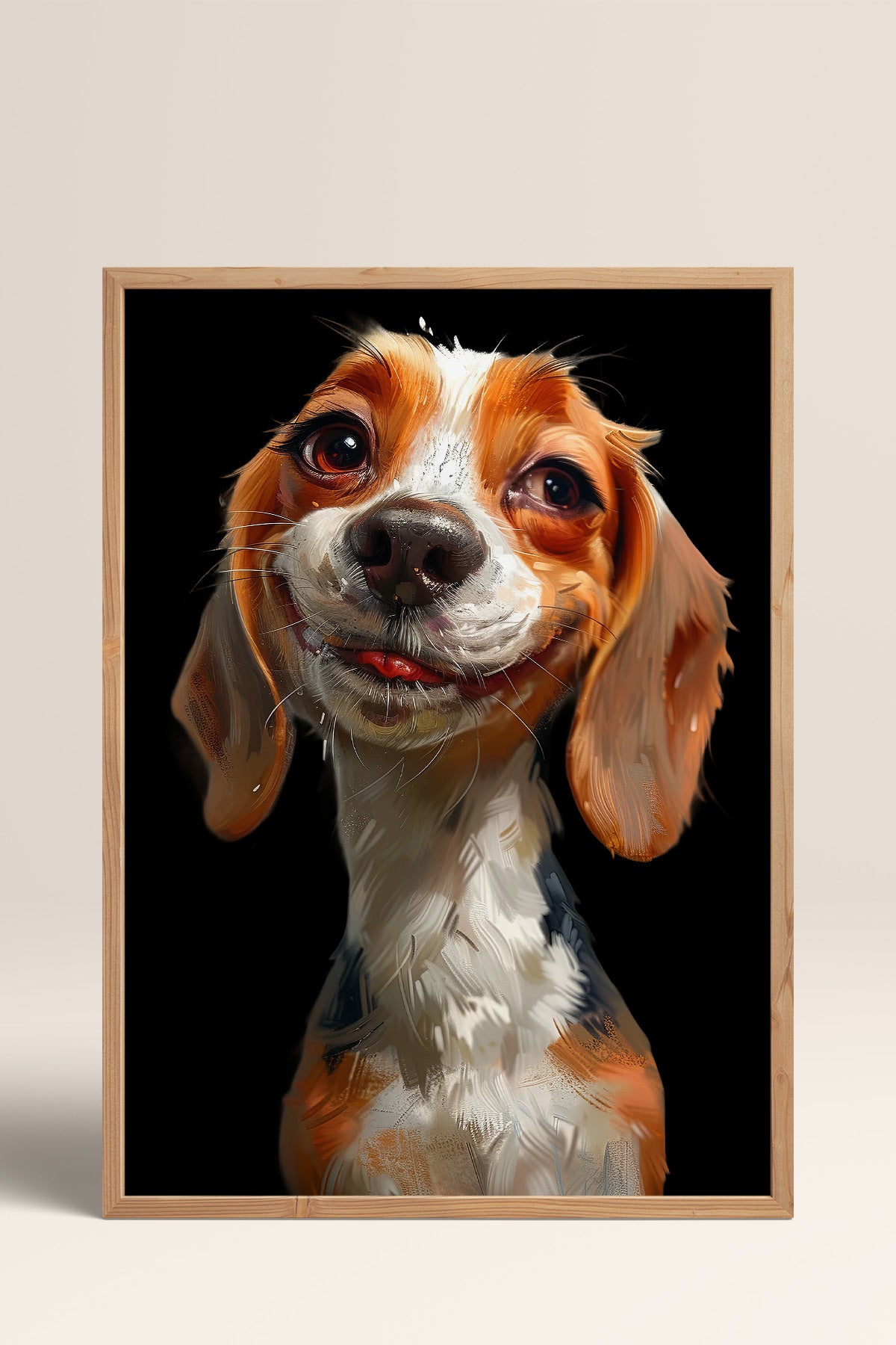 HOMEPACK Tatlı Beagle Bakışı Tablo  BEK-8589