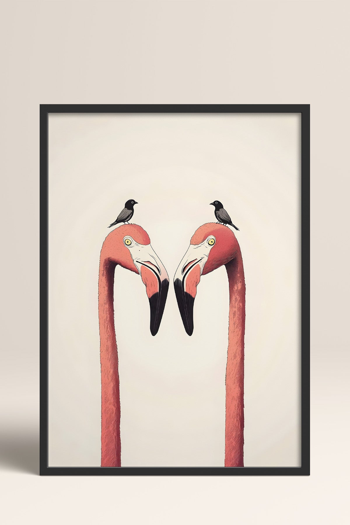 HOMEPACK Pembe Flamingo Masalı Tablo  BEK-8517