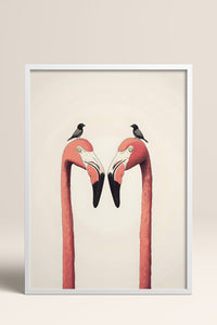 HOMEPACK Pembe Flamingo Masalı Tablo  BEK-8517